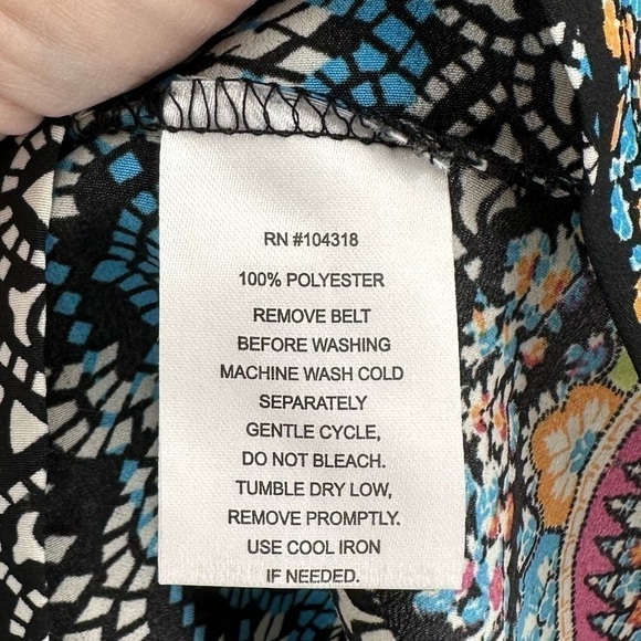 Derek Heart Women’s Fun Print Pullover Dress with Wide Sleeves Size Small - Picture 9 of 10